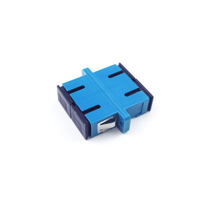 FTTH SC Optic Fiber Adapter with UPC Eared Dustproof Duplex Coupler PBT Material