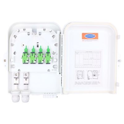 Wall/Pole Mount 8 Cores Outdoor FTTH Optic Terminal Fiber Distribution Box with 3 Time