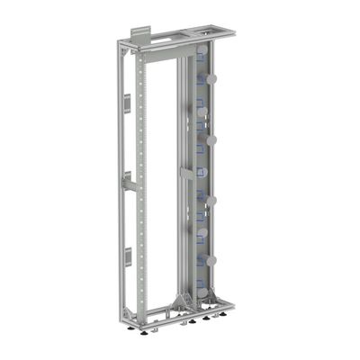 FTTH 19inch Silver/Gray Open Rack Aluminum Profile Fiber Optical Distribution Frame ODF