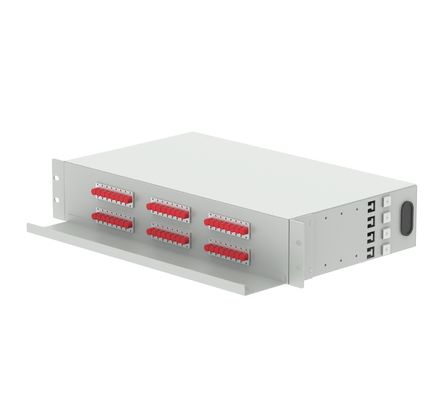 5 19 Inch Patch Panel 48 Ports FC UPC Optical Distribution Frame for FTTX Applications