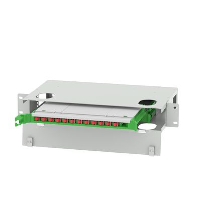Data Center 24 Port FC Type Optic Fiber Distribution Patchpanel Fiber Optic Equipment FTTX