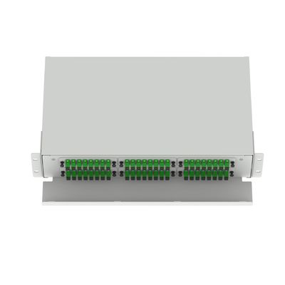 Black 48-Port SC Type 2U Fiber Distribution Patchpanel for Data Center Applications
