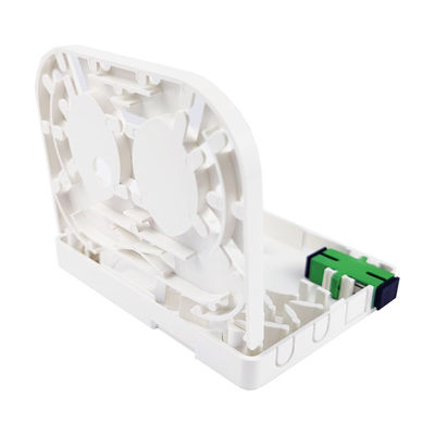 2 Cores SC APC Plastic Fiber Optic Faceplate Socket Panel for Indoor in FTTH Network