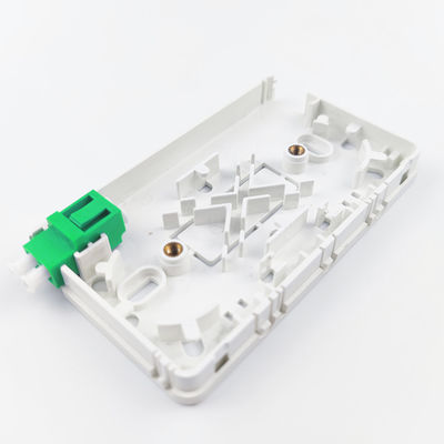 FTTH Network Fiber Optic Cable Socket Panel 2 Cores LC APC Plastic Faceplate 116*69*19 mm