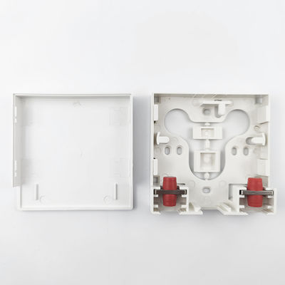 2 Cores FC UPC Plastic Fiber Optic Faceplate Socket Panel for Indoor Network FTTH Choice
