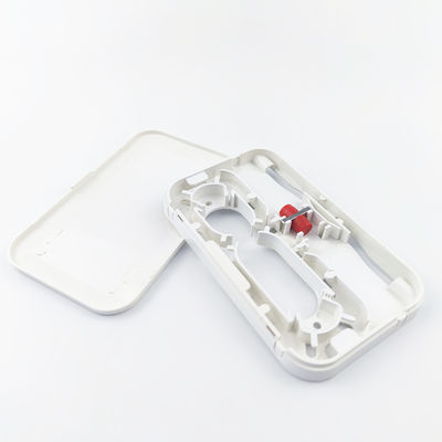 148x88x15 Fiber Optic Faceplate Socket Panel for Indoor FTTH Network Plastic Material