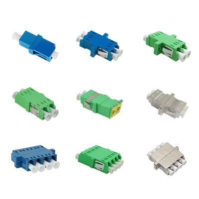 1 Port / 2 Ports / 4 Ports LC APC UPC PC Optic Fiber Adapter for Smooth Connection