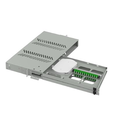 Sub Optic Distribution Frame 24 Ports LC APC Swing Type 19 Inch Fiber Optic Patch Panel
