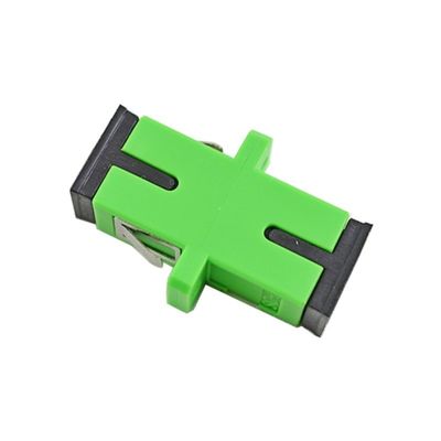 Earless Dustproof Quad SC Fiber Optic Adapter with APC UPC PC PBT Material 1 Port/2 Ports
