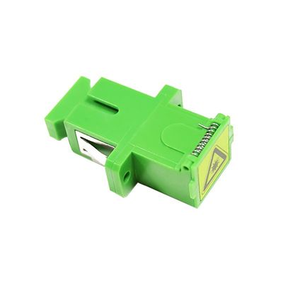 Earless Dustproof Quad SC Fiber Optic Adapter with APC UPC PC PBT Material 1 Port/2 Ports