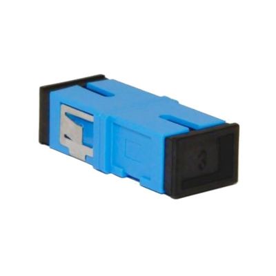 Earless Dustproof Quad SC Fiber Optic Adapter with APC UPC PC PBT Material 1 Port/2 Ports