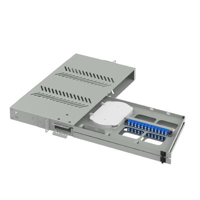 24 Ports LC UPC Swing Type Fiber Optic Patch Panel for Sub Optic Distribution Frame