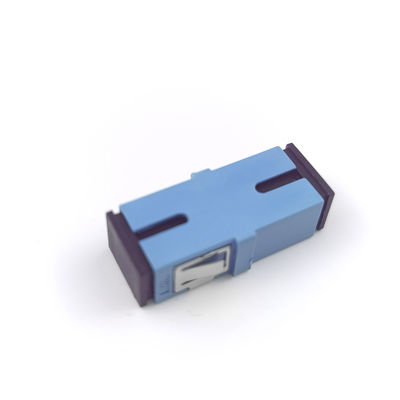 1 Port PBT Material Earless Dustproof Simplex Coupler SC Optic Fiber Adapter with UPC