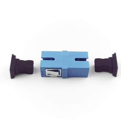 1 Port PBT Material Earless Dustproof Simplex Coupler SC Optic Fiber Adapter with UPC