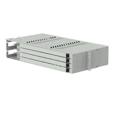 19 Inch Data Center Fiber Optic Patch Panel Sub ODF with LC APC Swing Type and 5
