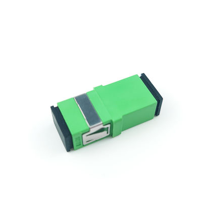 SC APC Earless Dustproof Simplex Coupler for Optical Fiber Active Connection in FTTH