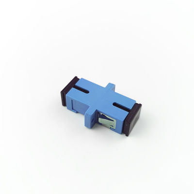 FTTH SC Optic Fiber Adapter with UPC Eared Dustproof Simplex Coupler Manufactured by PBT