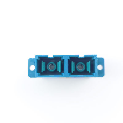 FTTH SC Optic Fiber Adapter with UPC Eared Dustproof Duplex Coupler PBT Material
