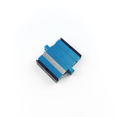 FTTH SC Optic Fiber Adapter with UPC Eared Dustproof Duplex Coupler PBT Material