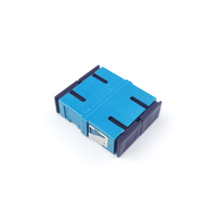 Duplex SC/UPC Optic Fiber Adapter for FTTH Dustproof Earless 2 Port Adapter