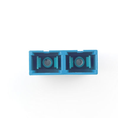 Duplex SC/UPC Optic Fiber Adapter for FTTH Dustproof Earless 2 Port Adapter