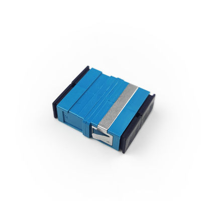 Duplex SC/UPC Optic Fiber Adapter for FTTH Dustproof Earless 2 Port Adapter