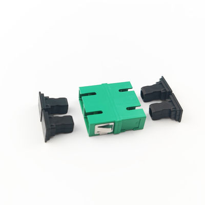 5 PBT Earless Dustproof Duplex Coupler SC Optic Fiber Adapter with APC