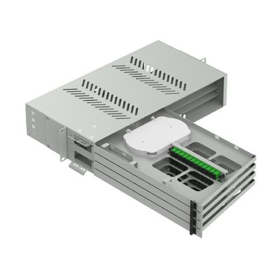 19 Inch Fiber Optic Patch Panel Sub ODF for Data Center Network ODN SC APC Swing Type