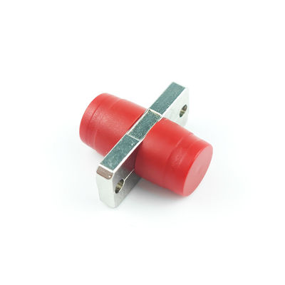 Rectangular FTTH Simplex UPC FC Optic Fiber Adapter with Zinc Alloy/Plastic PBT Material