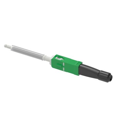 Network FTTH Simplex SC Optic Fiber Fast Connector with 10 Times Reuse and UPC Polished