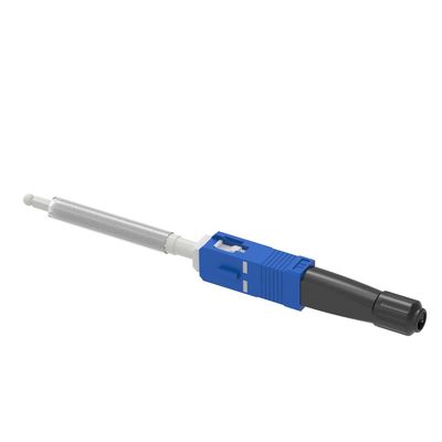 Network FTTH Simplex SC Optic Fiber Fast Connector with 10 Times Reuse and UPC Polished