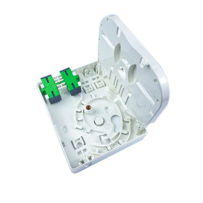 Indoor 2 Cores Plastic Fiber Optic Faceplate Socket Panel SC Connector Type for FTTH Network