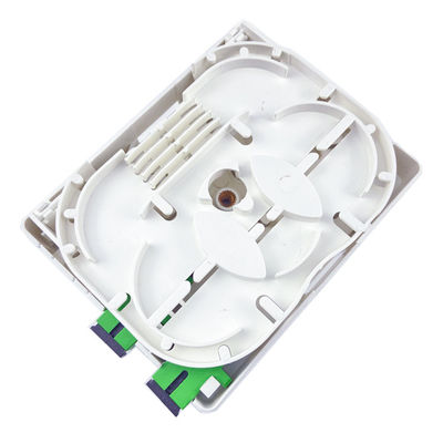 Indoor 2 Cores Plastic Fiber Optic Faceplate Socket Panel SC Connector Type for FTTH Network