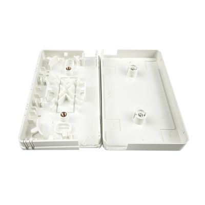 ABS 2-Cores Plastic Fiber Optic Faceplate Socket Panel For Indoor FTTX Network
