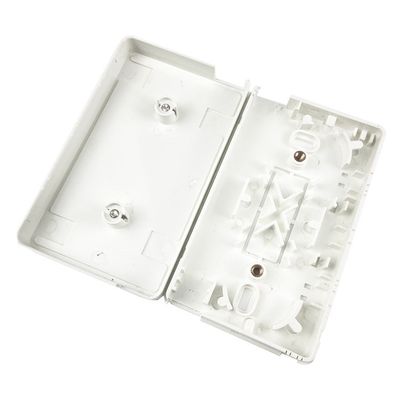 ABS 2-Cores Plastic Fiber Optic Faceplate Socket Panel For Indoor FTTX Network