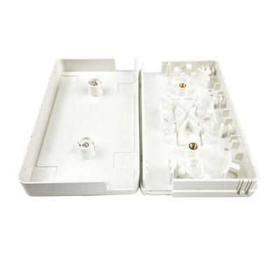 ABS 2-Cores Plastic Fiber Optic Faceplate Socket Panel For Indoor FTTX Network