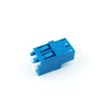 Standard Flange 2-Port Duplex LC UPC Optic Fiber Adapter Used Earless Coupler for FTTH