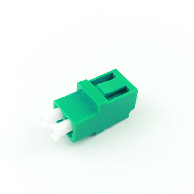 Green Earless Duplex B LC APC Optic Fiber Adapter For FTTH Applications