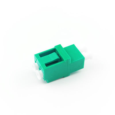 Green Earless Duplex B LC APC Optic Fiber Adapter For FTTH Applications