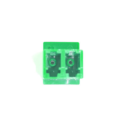 Green Earless Duplex B LC APC Optic Fiber Adapter For FTTH Applications