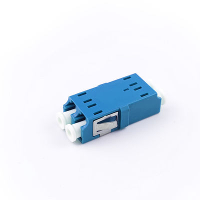 FTTH Duplex LC UPC Optic Fiber Adapter 2 Port Coupler PBT Earless Design for Networking