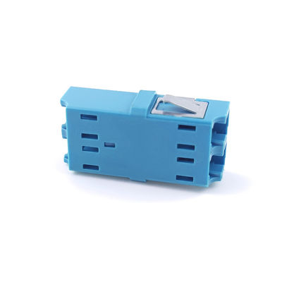 FTTH Duplex LC UPC Optic Fiber Adapter 2 Port Coupler PBT Earless Design for Networking