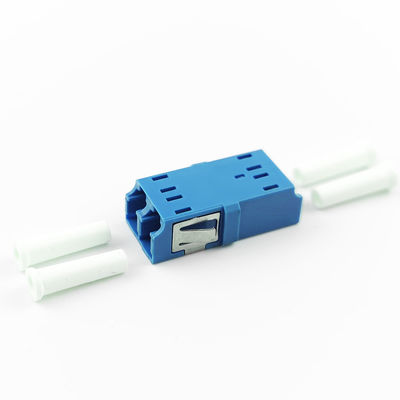 FTTH Duplex LC UPC Optic Fiber Adapter 2 Port Coupler PBT Earless Design for Networking