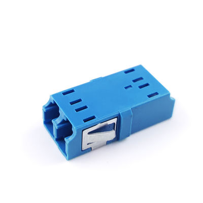 FTTH Duplex LC UPC Optic Fiber Adapter 2 Port Coupler PBT Earless Design for Networking