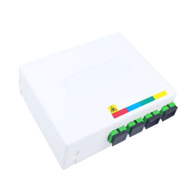 4 Cores Plastic Fiber Optic Faceplate Socket Panel SC Connector For FTTX Indoor 5