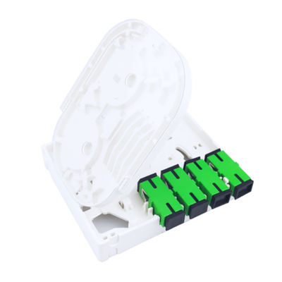 4 Cores Plastic Fiber Optic Faceplate Socket Panel SC Connector For FTTX Indoor 5