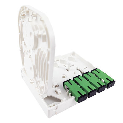 4 Cores Plastic Fiber Optic Faceplate Socket Panel SC Connector For FTTX Indoor 5