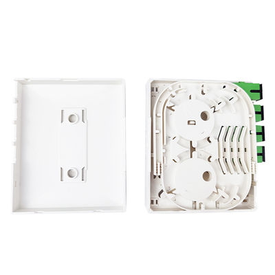 4 Cores Plastic Fiber Optic Faceplate Socket Panel SC Connector For FTTX Indoor 5