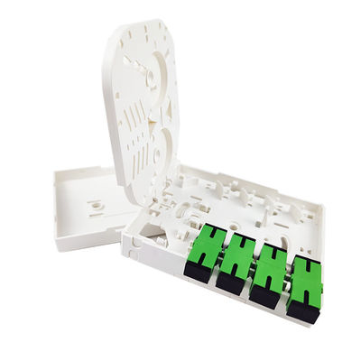 4 Cores Plastic Fiber Optic Faceplate Socket Panel SC Connector For FTTX Indoor 5