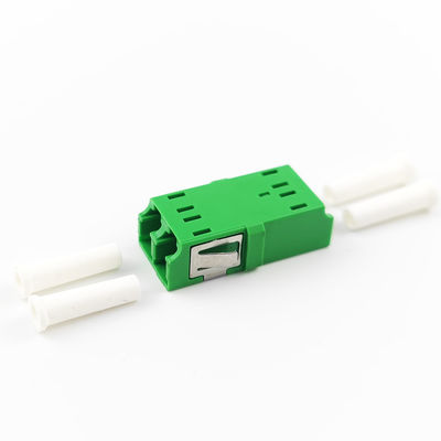 Standard Flange 2-Port Earless LC APC Fiber Optic Adapter for Optical Fiber Connection